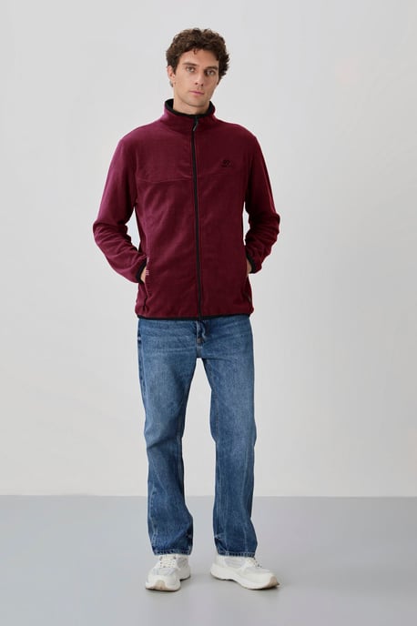 Herrarnas plysch zip-up sweatshirt - Image 2