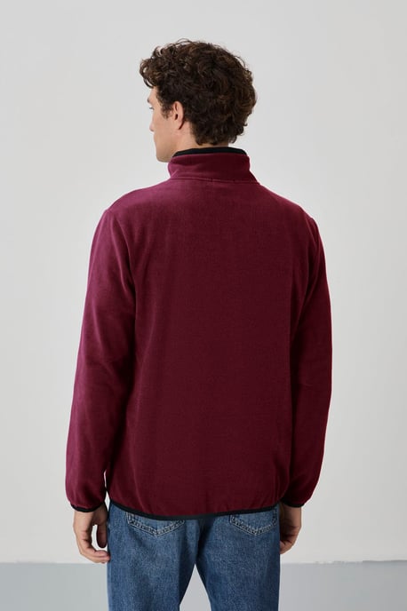 Herrarnas plysch zip-up sweatshirt - Image 5