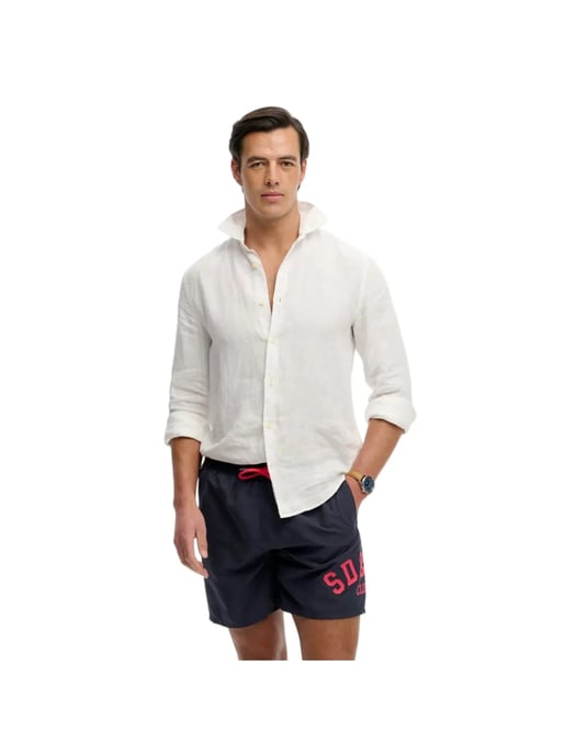 Superdry heren zwempak met logo-opdruk, maat 16 - Image 4