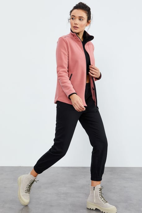 Dames Pluche Ritssluiting Sweatshirt - Image 2
