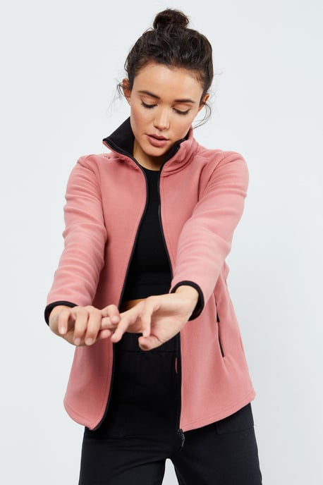 Dames Pluche Ritssluiting Sweatshirt - Image 3