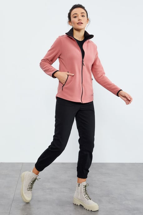 Dames Pluche Ritssluiting Sweatshirt - Image 4