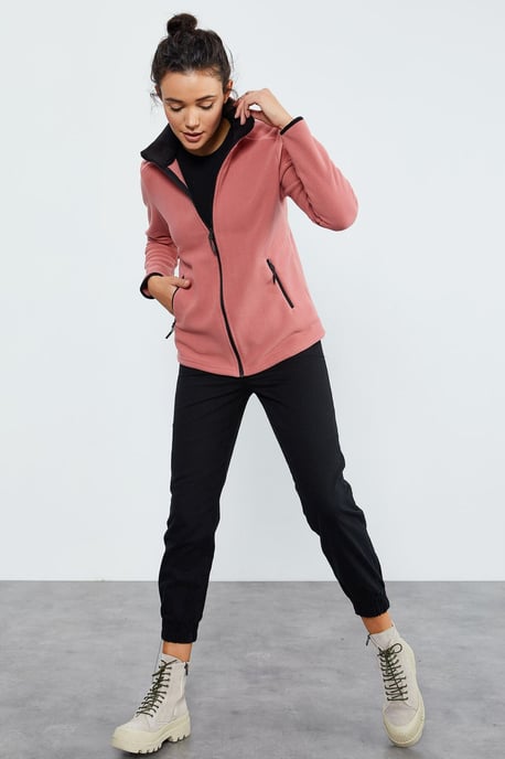 Dames Pluche Ritssluiting Sweatshirt - Image 6
