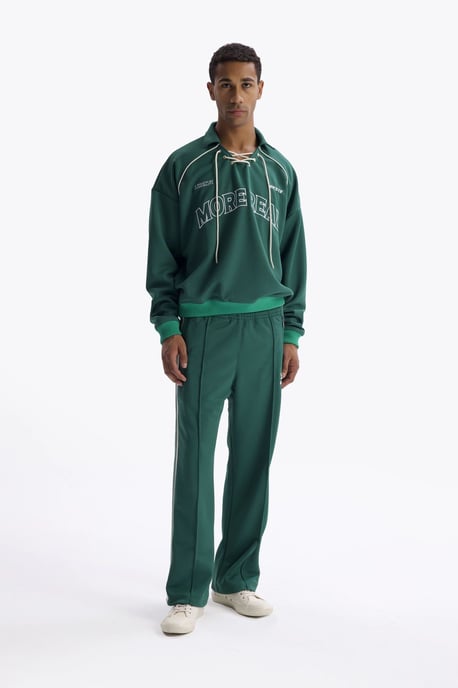 Dragsko-halsringning tryckt sweatshirt - Image 1