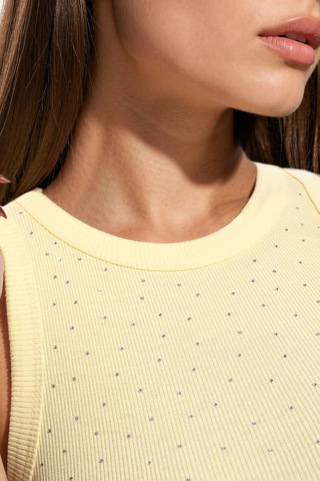 Aansluitend Crew Neck Pailletten Tanktop - Image 5