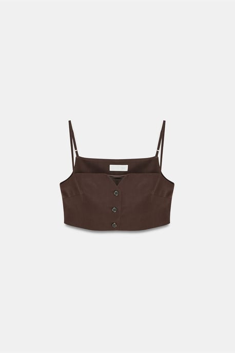 Kvinnors kortärmad figursydd Tencel-väst - Image 5