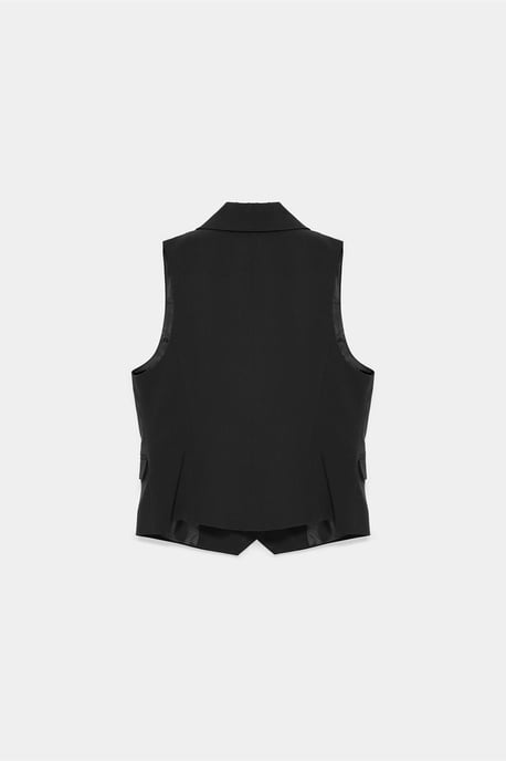 Women's Shawl-collar Woven Waistcoat - Image 6