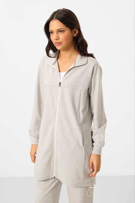 Dames Katoenmix Sweatshirt en Brede Pantalon Set - Image 5