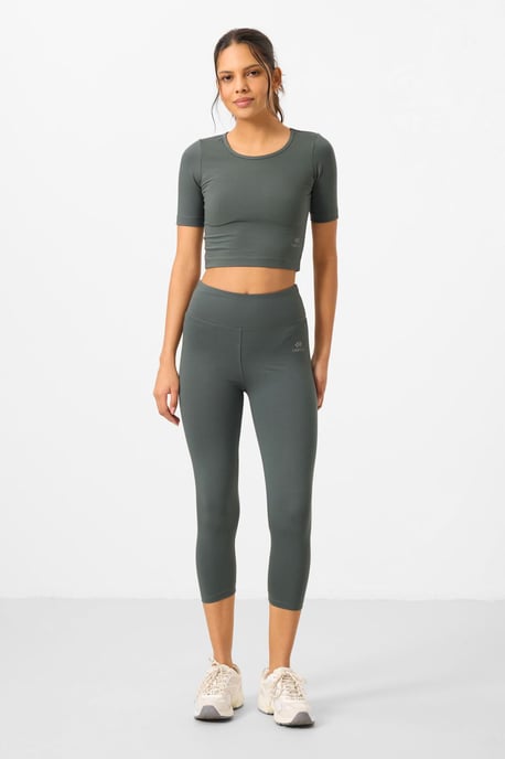 Dames Katoenen Slim-fit Actieve Set - Image 4