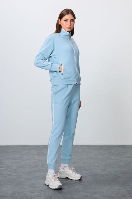 Oversized Sweatshirt met Ritskraag en Broekset - Image 3
