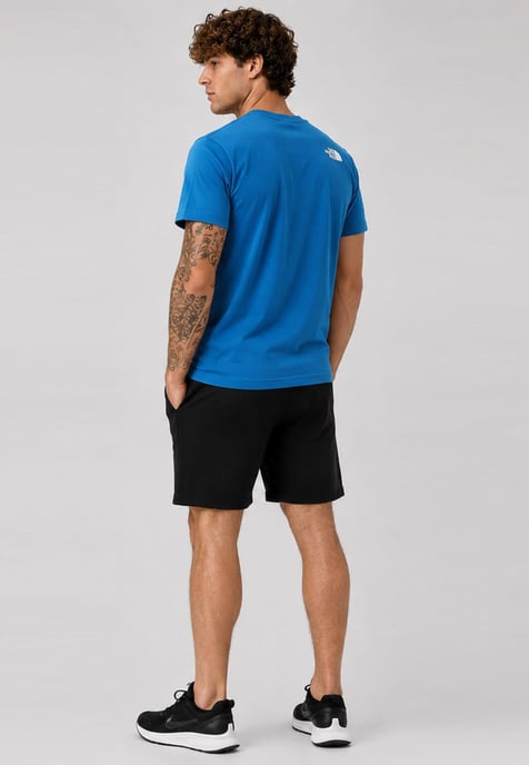 The North Face Men's Simple Dome T-Shirt & French Terry Shorts Set – Dusk Blue / Black - Image 3