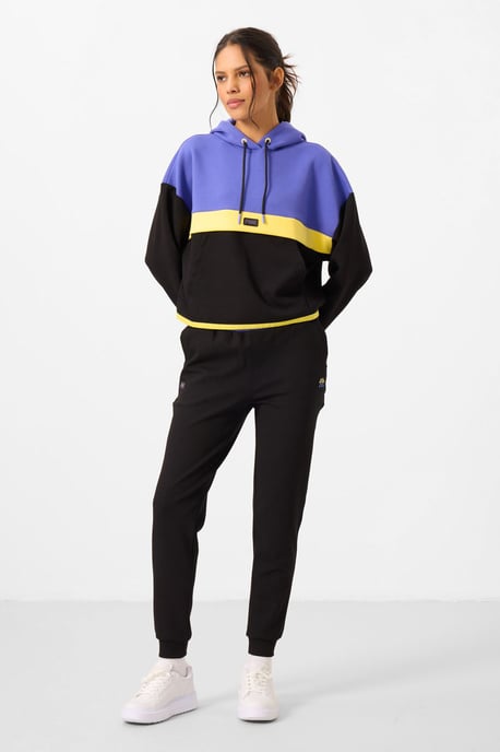 Kleurblok Hooded Sweater en Broek Set - Image 1