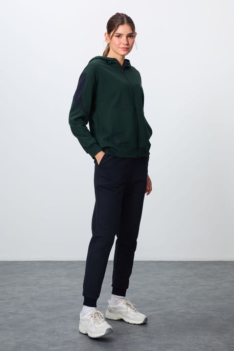 Oversized Hooded Zip Sweatshirt en Broekset - Image 1