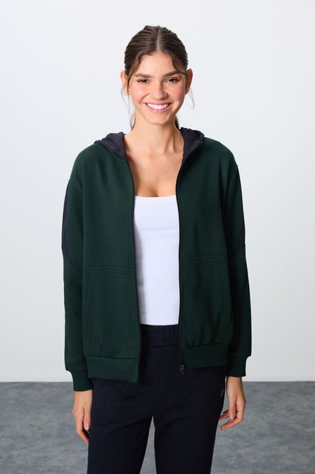 Oversized Hooded Zip Sweatshirt en Broekset - Image 2