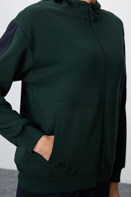 Oversized Hooded Zip Sweatshirt en Broekset - Image 3