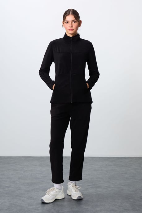 Vrouwen Lange Mouwen Rits Trainingspak Set - Image 2
