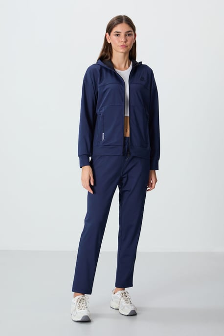 Dames Hooded Zip Sweatshirt en Broek Set - Image 5