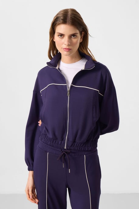 Oversized Zip-collar Tracksuit Set - Image 4