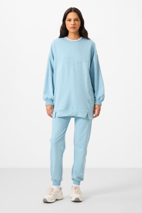 Oversized Fleece Sweatshirt en Broek Set - Image 4