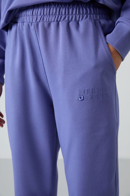 Oversized Sweatshirt en Elastische Boord Broek Set - Image 4