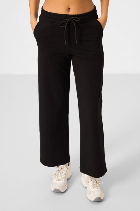 Dames Katoenmix Sweatshirt en Wijde Broek Set - Image 2