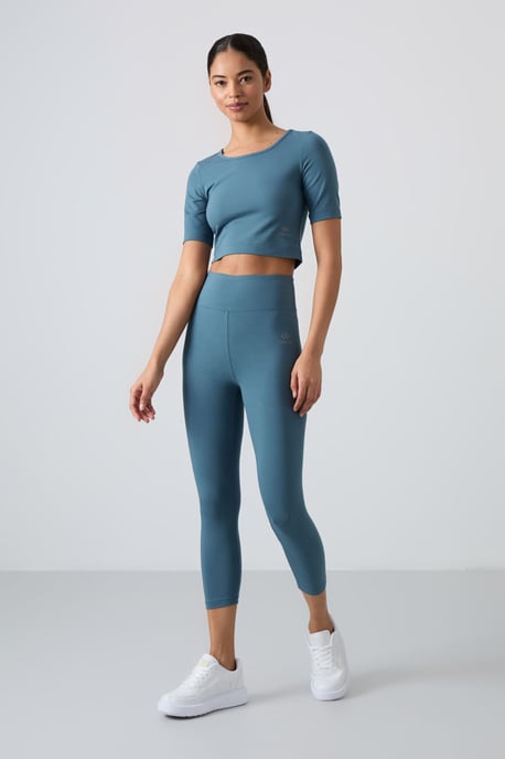 Dames Katoenen Slim-fit Actieve Set - Image 3