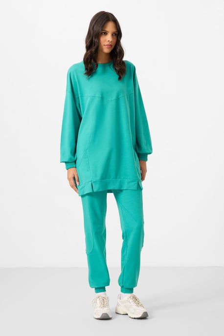 Overmaat Fleece Sweatshirt en Broek Set - Image 4