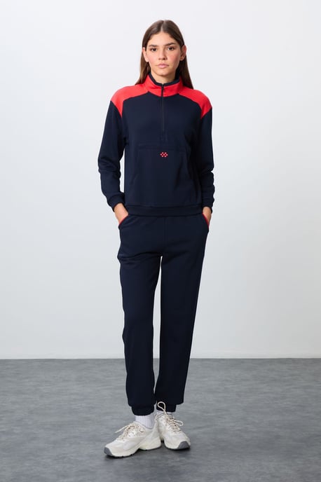 Kleurblokken Fleece Trainingspak Set - Image 1