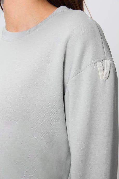 Oversized Katoenen-polyester Sweater en Broek Set - Image 4