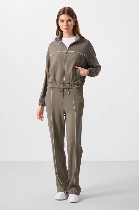 Oversized Rit-kraag Trainingspak Set - Image 2