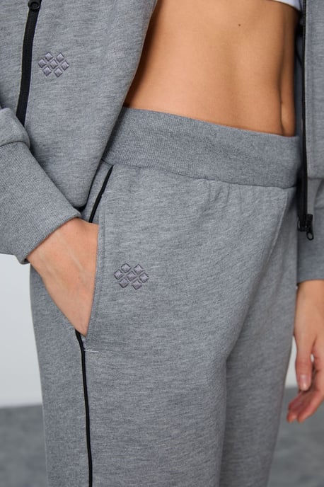 Overmaatse Sweatshirt met Ritssluiting en Broek Set - Image 6
