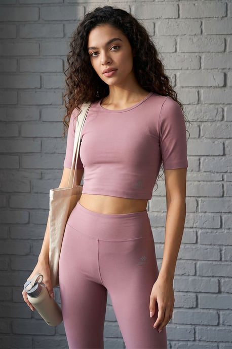 Dames Katoenen Slim-fit Actieve Set - Image 1