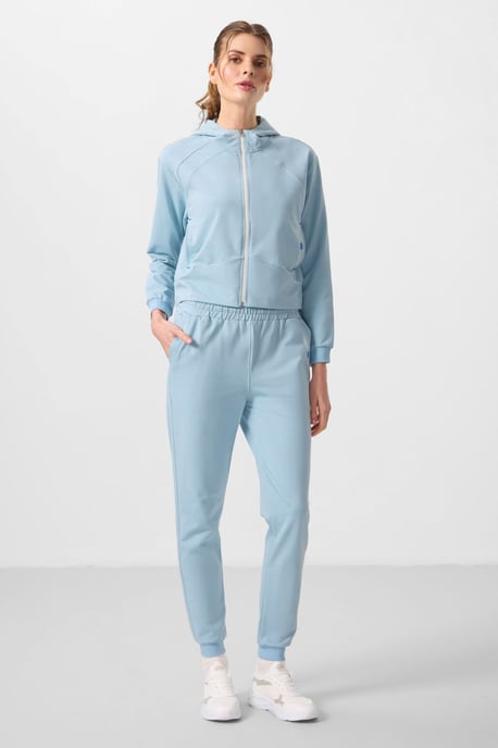 Oversized Hooded Zip Sweatshirt en Broek Set - Image 4