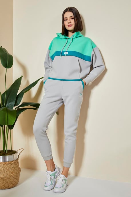 Kleurgebloemde Hoodie en Broek Set - Image 1