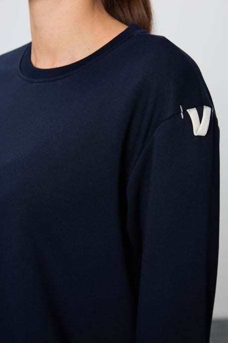 Oversized Katoen-polyester Sweater en Broek Set - Image 4