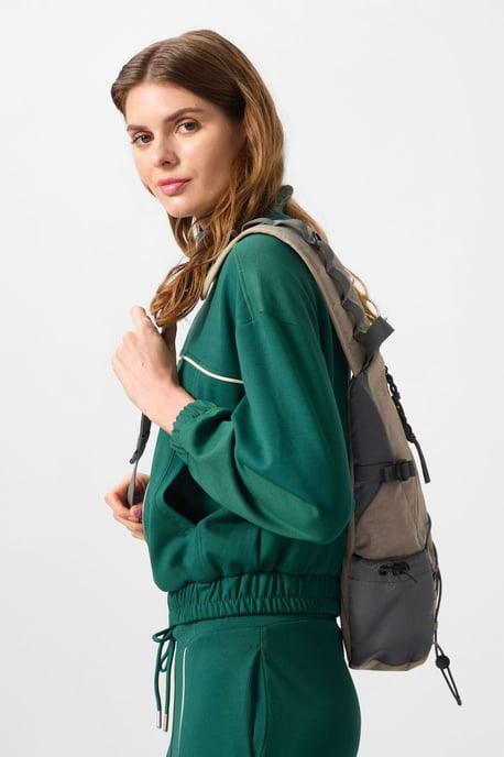 Oversized Rits-kraag Trainingspak Set - Image 4