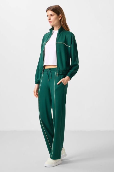 Oversized Rits-kraag Trainingspak Set - Image 5