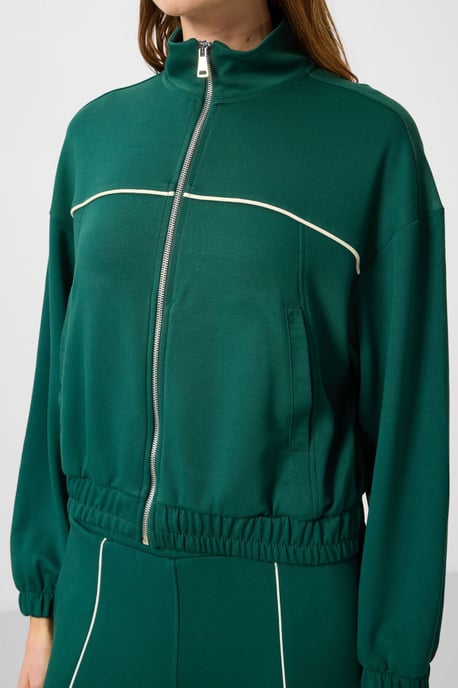 Oversized Rits-kraag Trainingspak Set - Image 6
