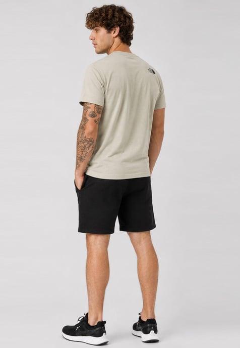 The North Face Men's Simple Dome T-Shirt & French Terry Shorts Set – Clay Grey / Black - Image 3