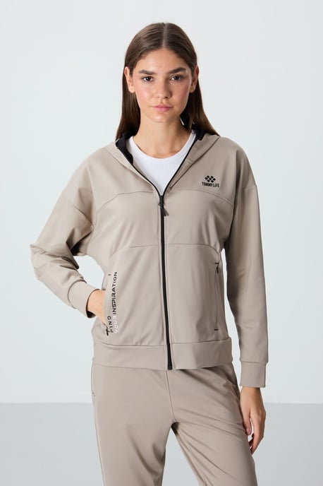 Dames Hoodie Met Rits En Broek Set - Image 3