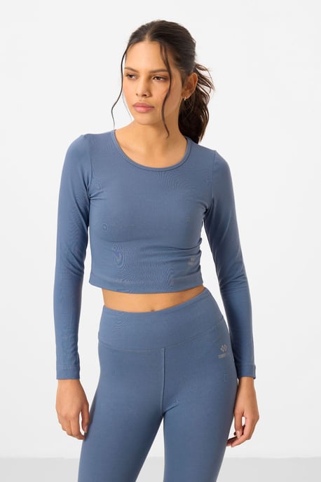 Katoenen Elastaan Crop T-Shirt en Legging Set - Image 6