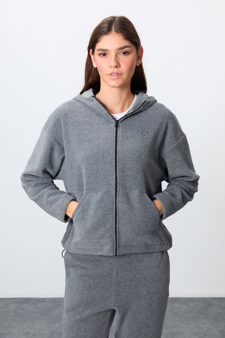 Oversized Hoodie trainingspak met rits - Image 2