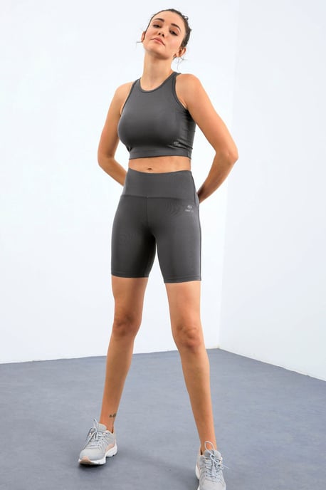 Mouwloos Slim-fit Actief Set Met Fietshorts - Image 6
