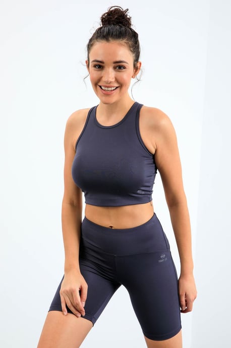 Sleeveless Slim-fit Active Set With Cycling Shorts - Image 6