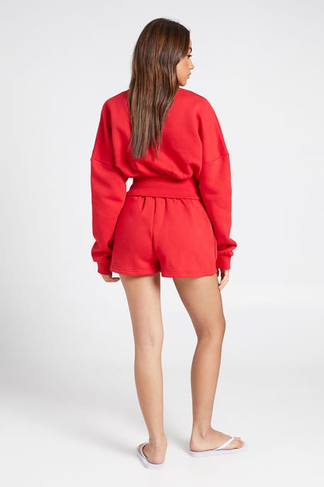 Deep Hem Zip Through Bomber Short Tracksuit - Image 2
