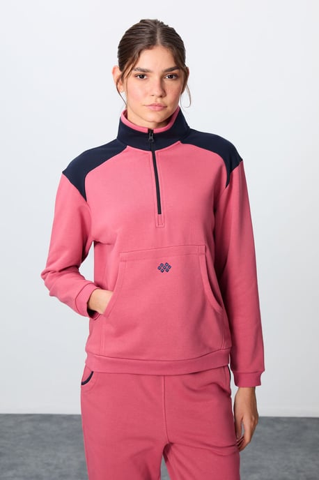 Kleurblok Fleece Trainingspak Set - Image 3