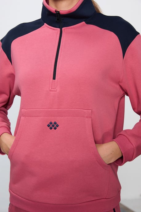 Kleurblok Fleece Trainingspak Set - Image 5