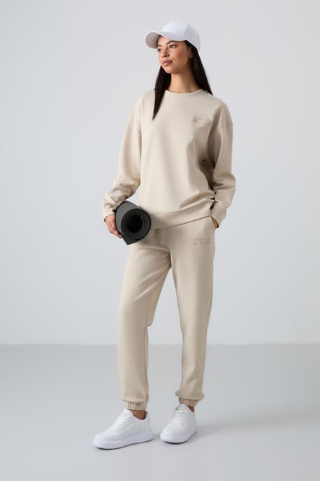 Oversized Sweatshirt En Elastische Boord Broekset - Image 2