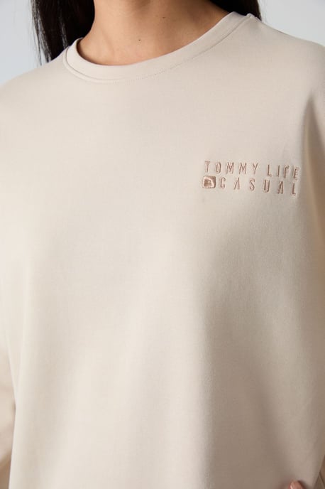 Oversized Sweatshirt En Elastische Boord Broekset - Image 4