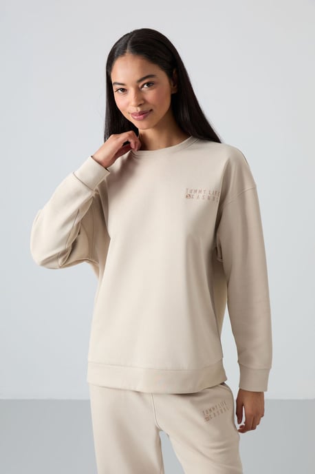 Oversized Sweatshirt En Elastische Boord Broekset - Image 6